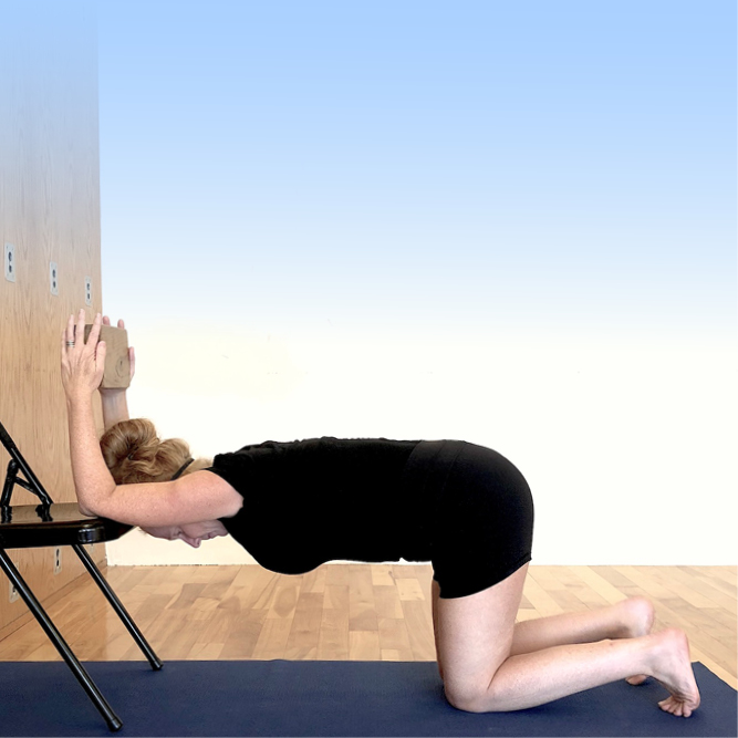 Using the chair to develop deeper poses